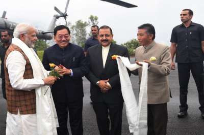 &amp;nbsp;
&amp;nbsp;Prime Minister Narendra Modi on Monday inaugurated the first greenfield airport of Sikkim at Pakyong.