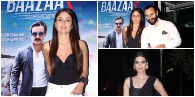 Special screening of Saif Ali Khan starrer Baazaar was hosted last night and it was attended by a couple of Bollywood celebrities