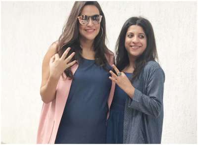 Mom-to-be Neha Dhupia doesn't believe in taking pregnancy breaks. The actress is busy shooting for her talk show No Filter Neha.