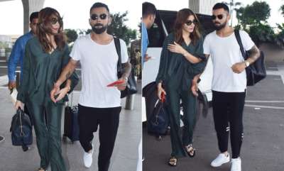 Lovebirds Anushka Sharma and Virat Kohli were spotted together at Mumbai airport.&amp;nbsp;