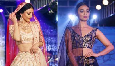 Bollywood actresses Radhika Apte and Soha Ali Khan were the prettiest brides at the ongoing Wedding Junction Festive show.&amp;nbsp;
