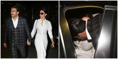 Ranveer Singh And Deepika Padukone Complement Each Other At Airport