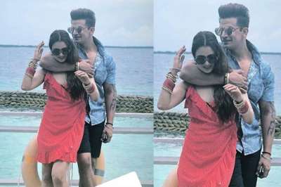 Newly-married couple Prince Narula and Yuvika Chaudhary, after their traditional Punjabi wedding, headed to Maldives for their honeymoon.&amp;nbsp;
&amp;nbsp;