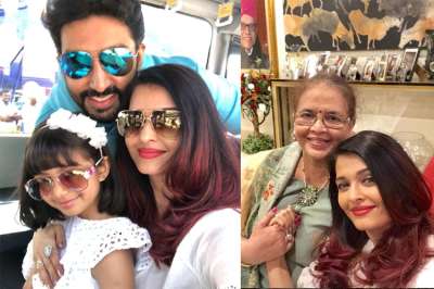Aishwarya Rai had a pre-birthday bash with hubby Abhishek Bachchan, daughter Aaradhya Bachchan, her mother, brother and close ones.