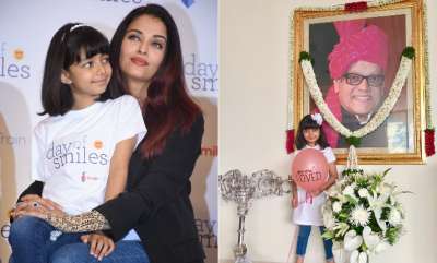 Aishwarya Rai Bachchan along with her daughter Aaradhya Bachchan and mother Vrinda Rai spent time with Smile Foundation kids on her father Krishnaraj Rai's birth anniversary.&amp;nbsp;