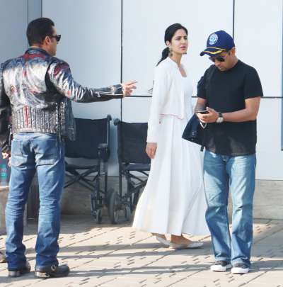 Salman Khan and Katrina Kaif are back from Udaipur after attending Isha Ambani and Anand Piramal's sangeet ceremony