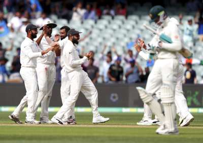 Chasing 323, the hosts were bowled out for 291 in 119.5 overs shortly before tea on day five with Ravichandran Ashwin, Jasprit Bumrah and Mohammed Shami taking three wickets each for a 1-0 lead in the four-match series.