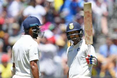 Debutant Mayank Agarwal provided the base with a confident half-century before Kohli and Pujara steered India to a solid.&amp;nbsp;