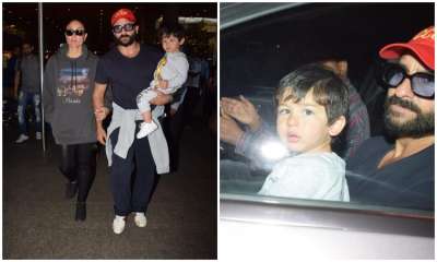 &amp;nbsp;
Today, Kareena Kapoor Khan and Saif Ali Khan along with Taimur returned from South Africa. They were clicked at the Mumbai airport in the morning.