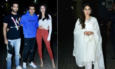 Sara Ali Khan's debut film Kedarnath is just one day away from its theatrical release. On Wednesday, a special screening of the film was organised for the Bollywood celebrities in Mumbai. The screening was attended by many Bollywood celebrities however, the male lead Sushant Singh Rajput was nowhere to be seen.&amp;nbsp;