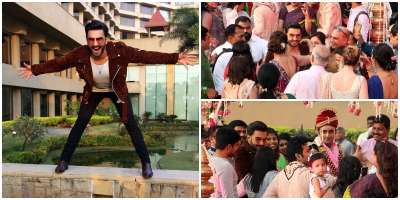 Ranveer Singh is a live wire, who never fails to amaze us. The actor was on a promotional event for his forthcoming movie Simmba when he did something unexpected.