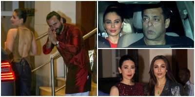 Creme de la creme of Bollywood attended Christmas bash hosted by Anu Dewan. Saif Ali Khan, Kareena Kapoor, Malaika Arora among others marked their presence at the bash.