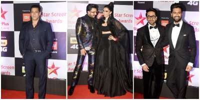 Bollywood celebrities walked down the red carpet of Star Screen Award 2018 and they looked stunning in their stylish outfits.