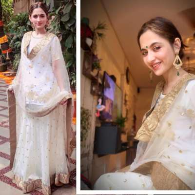 Sanjeeda who has worked in Punjabi entertainment industry with her film -Ashke flaunts her amazing sartorial choices.