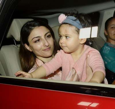 Soha Ali Khan attended Adira's 3rd birthday with little daughter Inaaya looking adorable as ever