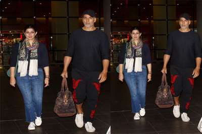 After anniversary celebrations, Akshay Kumar, Twinkle Khanna back in town, see pics