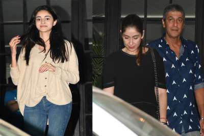 The budding actress Ananya Panday was snapped enjoying family&amp;nbsp;time with her parents.&amp;nbsp;