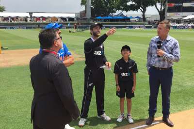New Zealand won the toss inviting India to bat first in Hamilton.