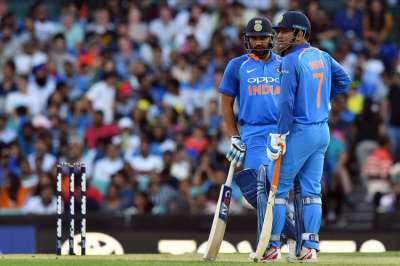 MS Dhoni is number one football player in Indian team', says Rohit