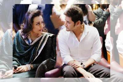 This a candid moment of one of the most adorable couples of the southern film industry Namrata Shirodkar and Mahesh Babu.