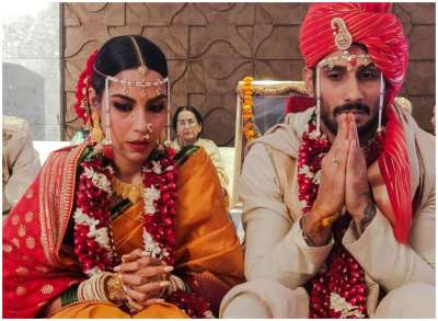 Bollywood actor Prateik Babbar and Sanya Sagar got hitched in Lucknow on Wednesday in the presence of their near and dear ones.