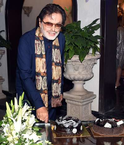 Sanjay Khan celebrated his 78th birthday with his family and friends from the Bollywood industry at his residence