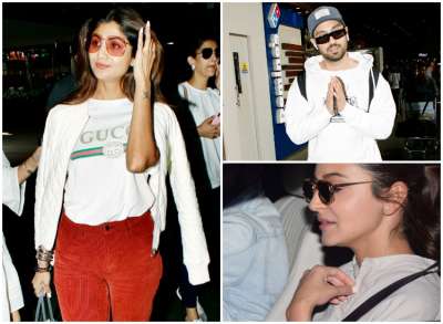 Recently, actors including Shilpa Shetty, Anushka Sharma and Diljit Dosanjh spotted flinging their chic style in colour white. Check out their latest pictures.