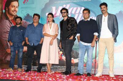 The trailer launch of Milan Talkies turned out to be a starry affair as the complete cast of the film was present at the event.&amp;nbsp;
&amp;nbsp;