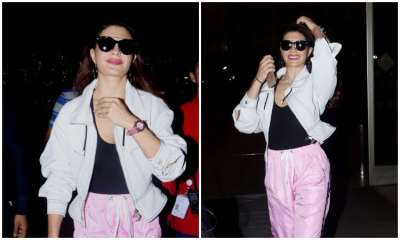 Bollywood diva Jacqueline Fernandez was papped in a sassy avatar at the Mumbai airport.