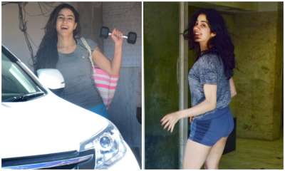Sara Ali Khan and Janhvi Kapoor are two fashionistas, who have taken Bollywood by storm. Besides their red carpet and airport look, Sara and Janhvi's gym look is also loved by their fans