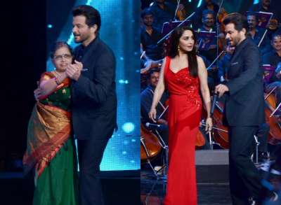 Star cast of upcoming film Total Dhamaal, Anil Kapoor, Madhuri Dixit, Riteish Deshmukh appaered on singing reality show Sa Re Ga Ma Pa little champs to promote their film&amp;nbsp;