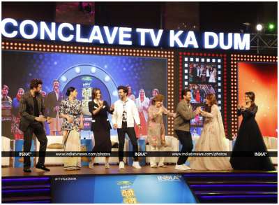 The Ek Ladki Ko Dekha Toh Aisa Laga star cast Anil Kapoor, Juhi Chawla, Sonam Kapoor and Rajkummar Rao graced India TV's mega conclave TV Ka Dum.