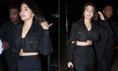 Bollywood actress Anushka Sharma was spotted at Mumbai airport on Friday evening.&amp;nbsp;