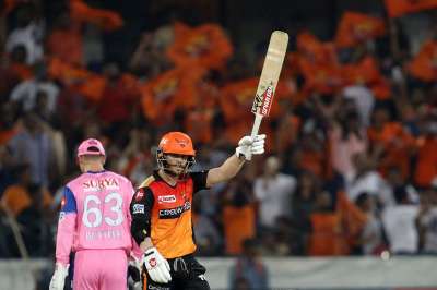 Sanju Samson's second IPL ton was overshadowed by David Warner's blistering fifty as SRH beat RR by five wickets to register their first win in the ongoing edition of the tournament on Friday.