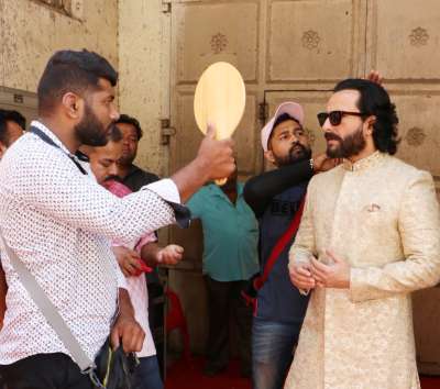 Saif Ali Khan was spotted in Mumbai on Saturday for a photoshoot&amp;nbsp;