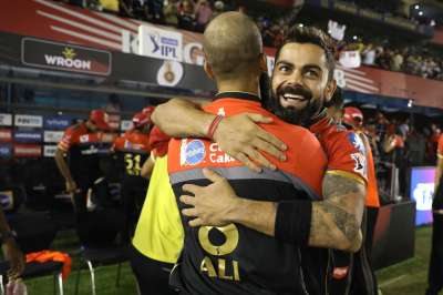 Sensational fifties from Virat Kohli and AB de Villiers overshadowed Chris Gayle's unbeaten 99 as RCB finally snapped a six-match losing streak this IPL season with an eight-wicket win over KXIP on Saturday.