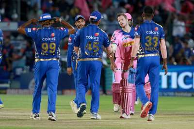 Steve Smith celebrated his return at the helm with a captain's innings that powered Rajasthan Royals to a five-wicket victory over a formidable Mumbai Indians in an Indian Premier League encounter.