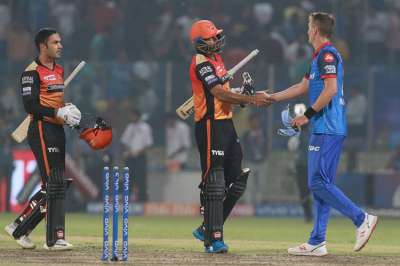 Afghanistan's Mohammad Nabi played a pivotal role as Sunrisers Hyderabad dished out an all-round effort to record a five-wicket win over hosts Delhi Capitals and register their third consecutive victory in the Indian Premier League on Thursday.