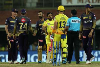 A clinical Chennai Super Kings maintained their unbeaten run at home with a seven-wicket thrashing of Kolkata Knight Riders in the Indian Premier League here on Tuesday.