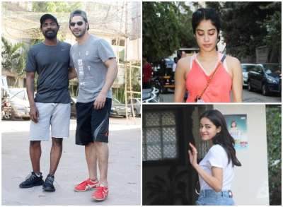 Varun Dhawan, Remo D&amp;rsquo;Souza, Janhvi Kapoor and Ananya Panday caught in their candid moments.