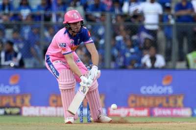 Jos Buttler laid the platform with a rampaging 89 while Shreyas Gopal held his nerve at the death to power Rajasthan Royals to a four-wicket victory over Mumbai Indians in an IPL.&amp;nbsp;