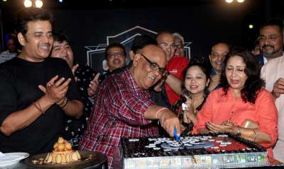Bollywood actor Satish Kaushik celebrated his birthday with family and friends