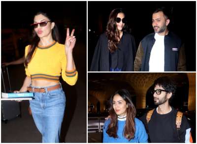 Latest Bollywood Photos April 13: Jacqueline Fernandez flings fashion goals; Shahid-Mira and Sonam-Anand snapped at the airport.