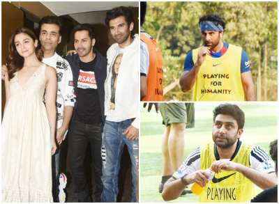 Latest Bollywood Photos April 15: Ranbir Kapoor enjoys Sunday football; Kalank star cast attend a special screening in Mumbai. See pictures!