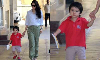 After wrapping up Good News, Kareena Kapoor Khan was seen strolling with her son Taimur Ali Khan&amp;nbsp;