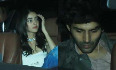 Amid dating rumours Kartik Aaryan and Ananya Panday arrived together.&amp;nbsp;