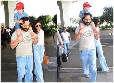 Bollywood's power couple Saif Ali Khan and Kareena Kapoor are headed out for vacation with their son Taimur Ali Khan.