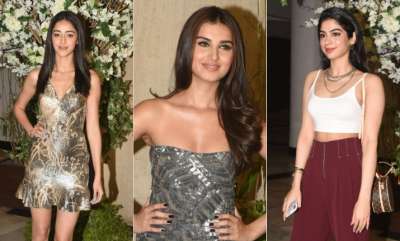 Renowned fashion designer Manish Malhotra hosted a dinner party at his residence which had the who's who of Bollywood celebrities in attendance. Among the ones who attended were; Ananya Panday, Tara Sutaria, Kriti Sanon, Khushi Kapoor, Sonakshi Sinha and others.&amp;nbsp;