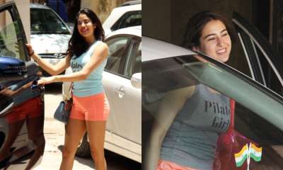 Sara Ali Khan and Janhvi Kapoor are often pitted against each other over their film choices and fashion sense. On Saturday, both the actresses were spotted twinning with each other. Check out photos.