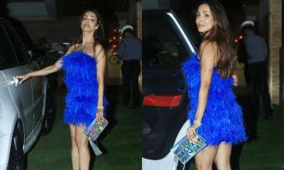 Malaika Arora was spotted at Natasha Poonawalla's house party and we have to say she looked stunning.